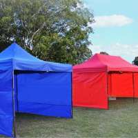 Buyer custom design canvas carnival large capacity sliding canopy ez up folding tent